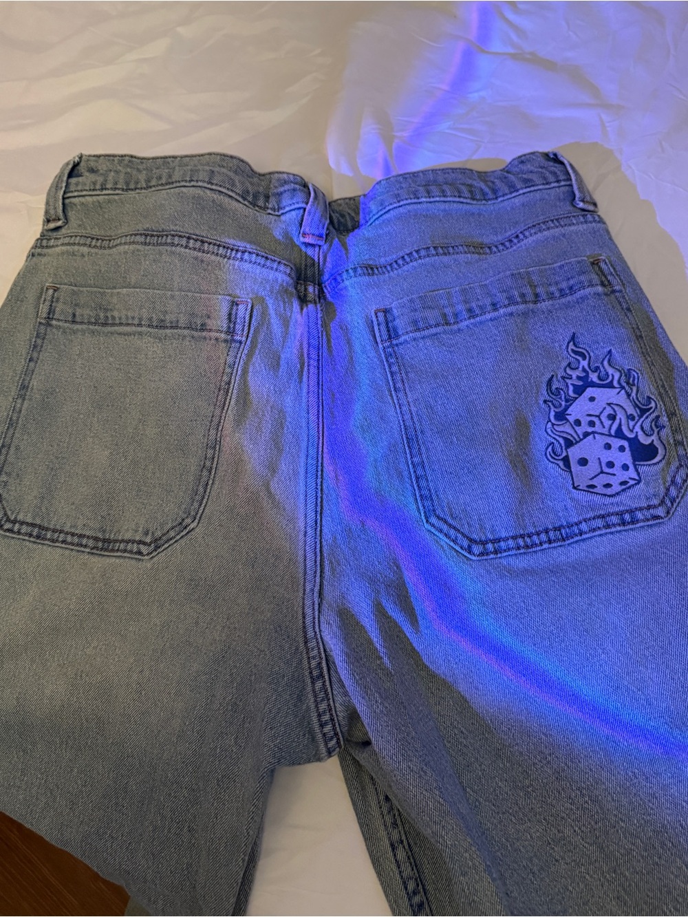 Hollister Light Blue Baggy Skater Jeans